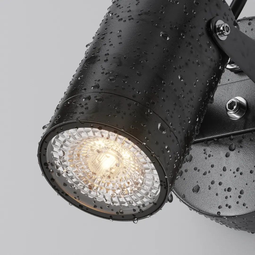 Maytoni Outdoor Scope Wandlamp - Ø5,5cm - Zwart
