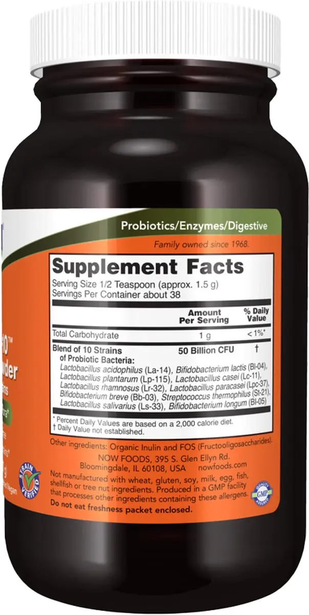 Now Foods Biotics-10 50 Billion - 57g Poeder
