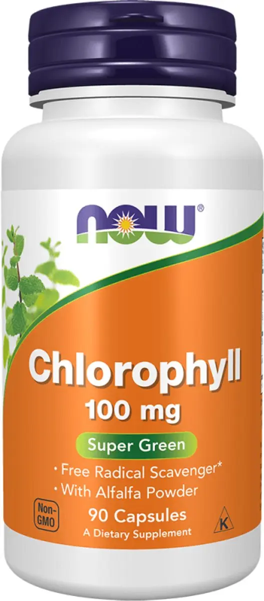 Now Foods Chlorophyll 100mg 90 Capsules