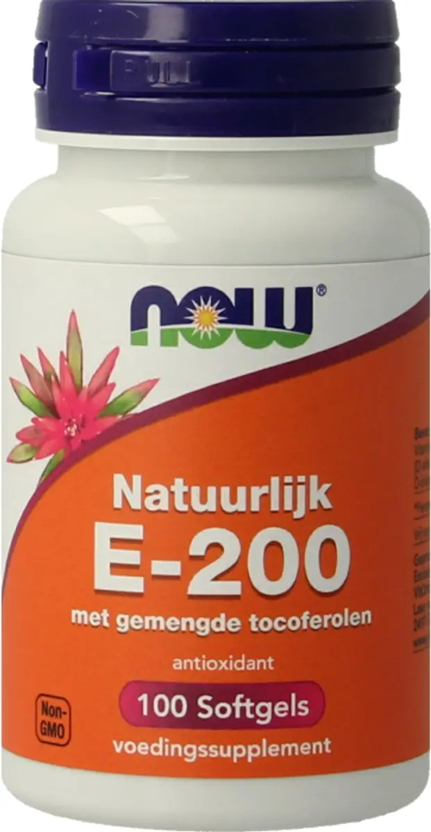 Now Foods Vitamine E 200 IE Mixed Tocopherol 100 Stuks