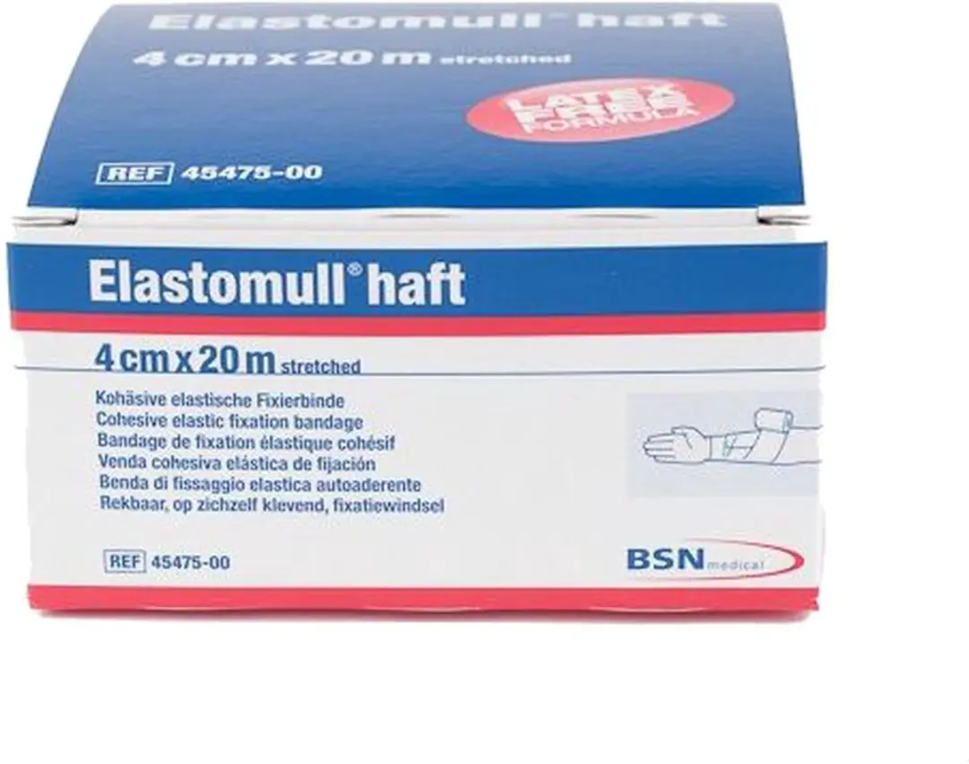 Leukoplast Elastomull Haft 20m x 4cm - 1 Stuk