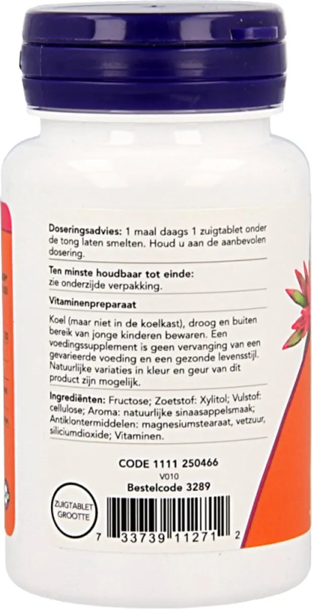 Now Foods Vitamine B12 Actief 1000 mcg - 100 Zuigtabletten