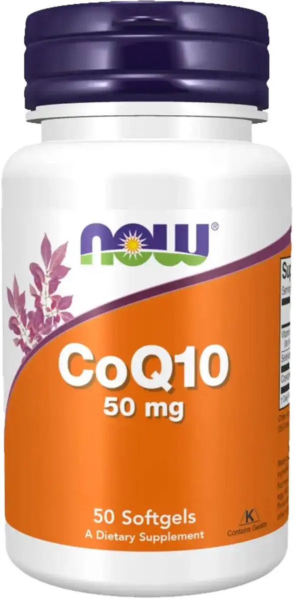 Now Foods CoQ10 50mg met Vitamine E