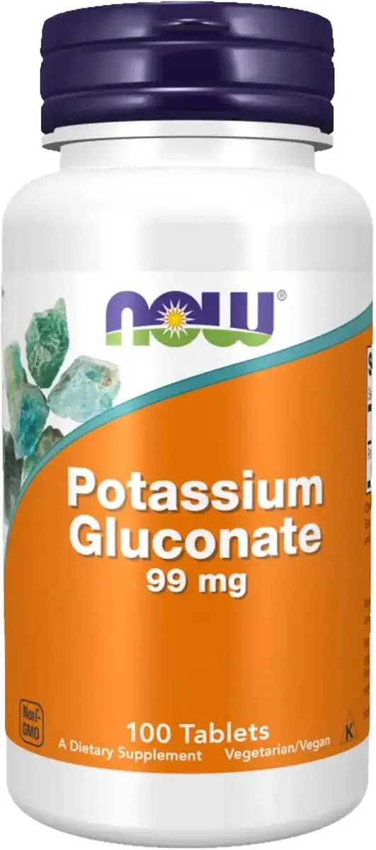 Now Foods Kalium Gluconaat 99mg