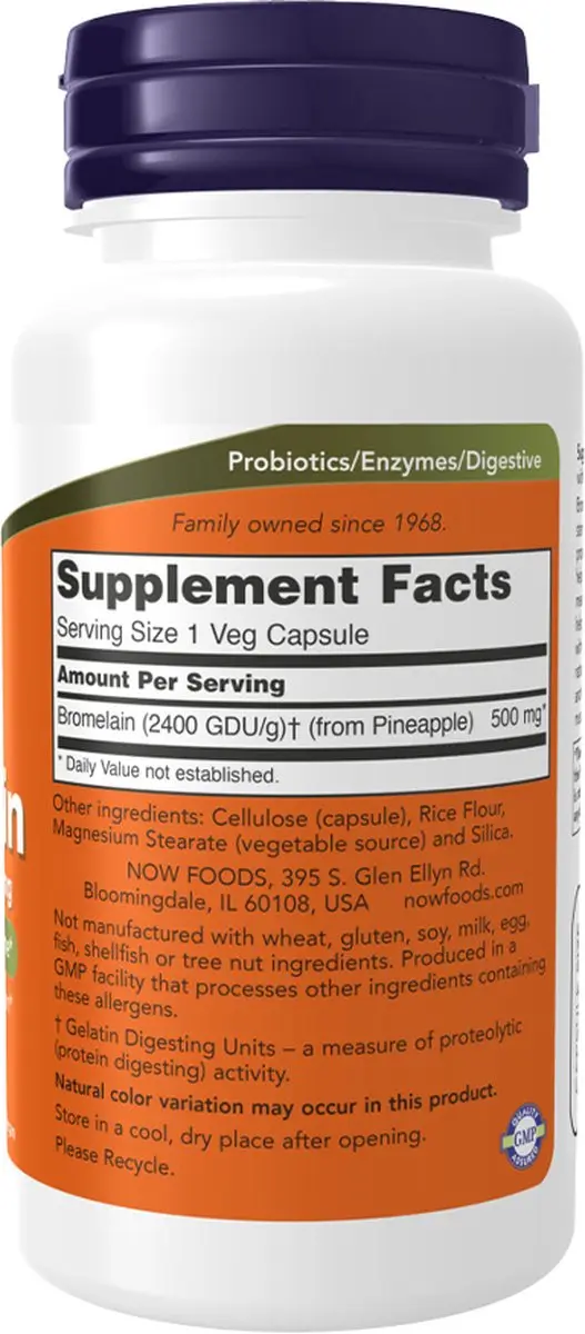 Now Foods Bromelain 120 V-caps
