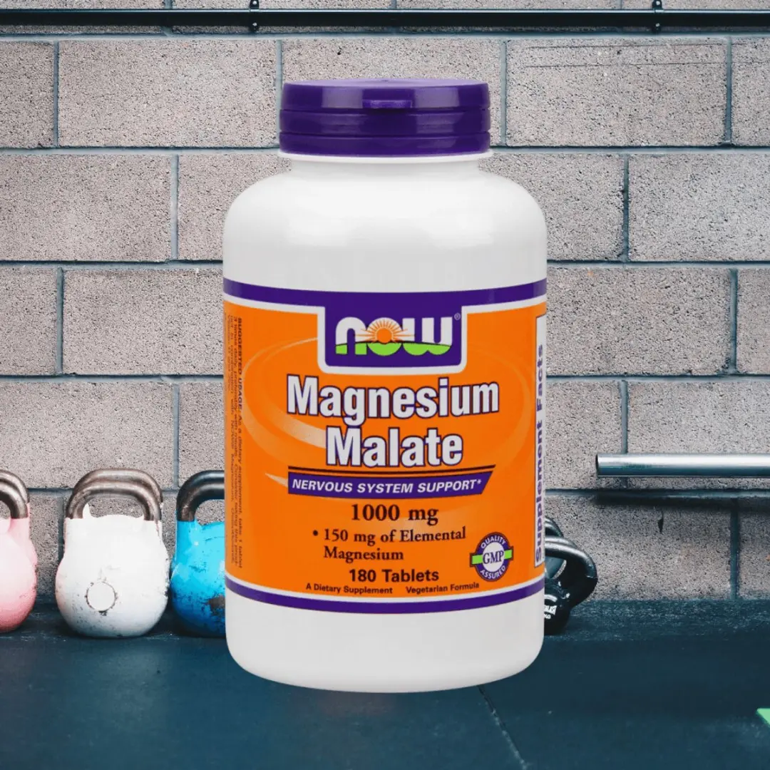 Now Foods Magnesium Malate 1000mg - 180 Tabletten