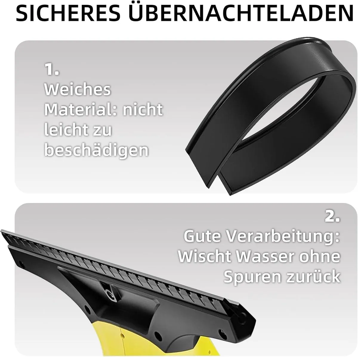 Kärcher Microvezel Dweilhoezen & Liptrekkers - 5 Stuks - Geel/Wit/Zwart