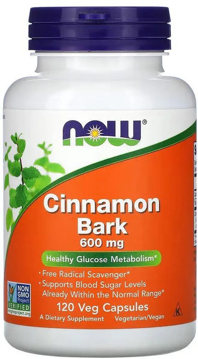 Now Foods Kaneelbast 600mg
