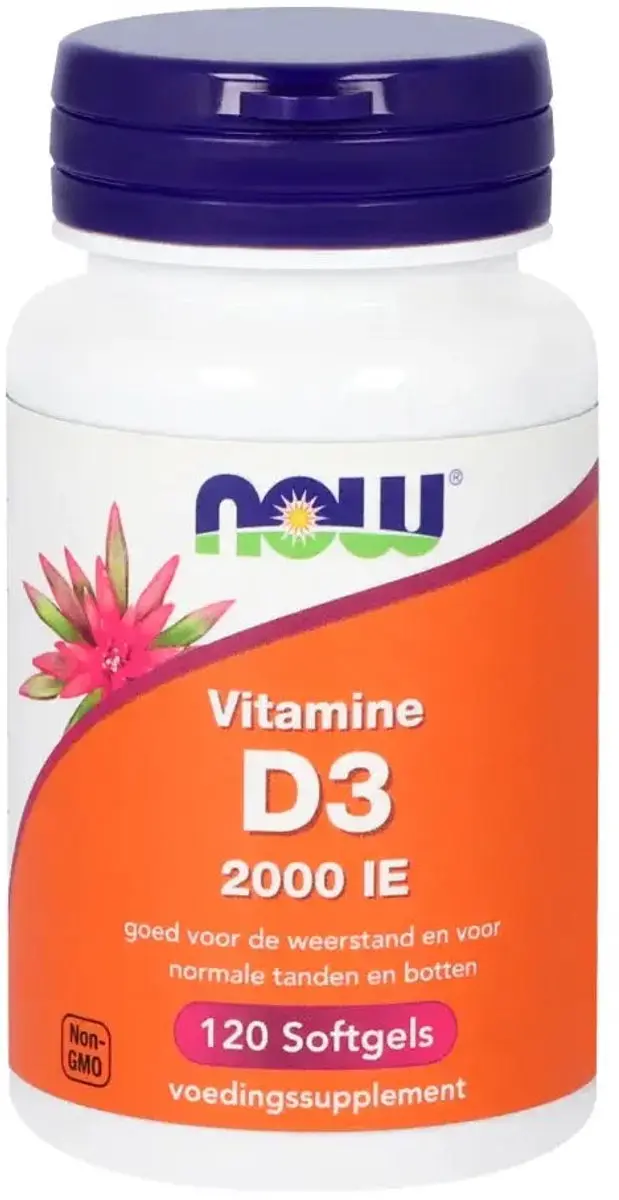 Now Foods Vitamine D3 2000IE 120 Softgels