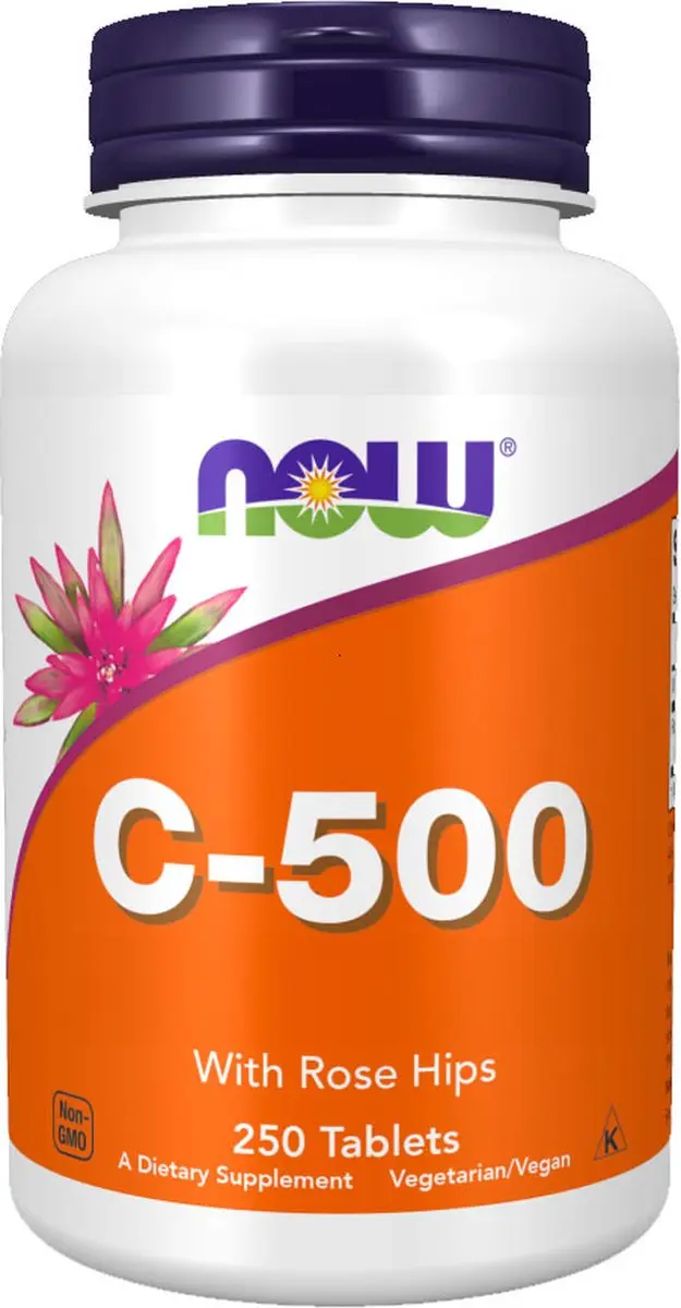 Now Foods Vitamine C-500 met Rozenbottel 250 tabletten