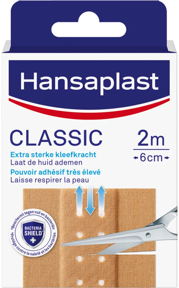 Hansaplast Classic Pleisters 2x2m - Voordeelverpakking