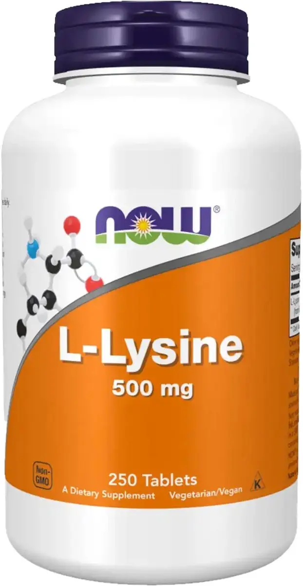 Now Foods L-Lysine 500mg - 250 Tabletten