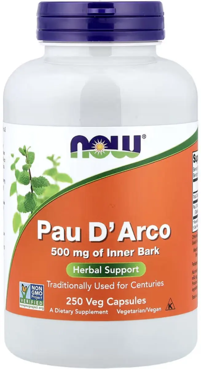 Now Foods Pau D’Arco 500mg 250 Capsules