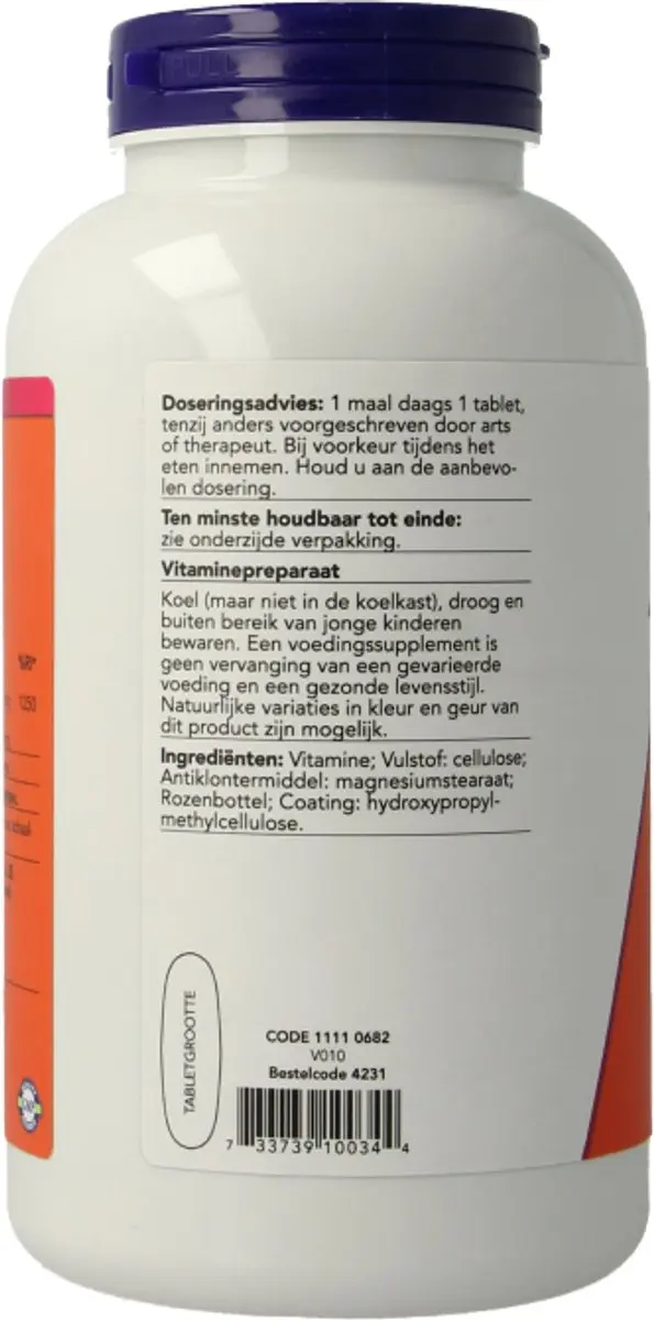 Now Foods Vitamine C 1000mg Rozenbottel 250ml