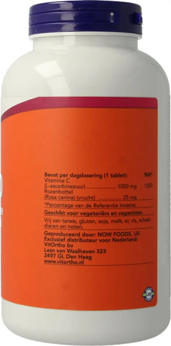 Now Foods Vitamine C 1000mg Rozenbottel 250ml