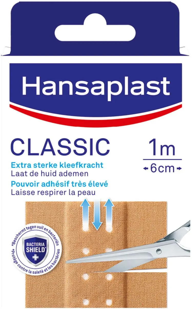 Hansaplast Classic Pleisters 6x6cm - 6 Stuks