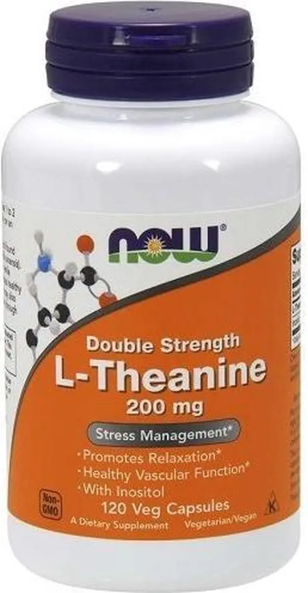 Now Foods L-Theanine 200mg 120 Vcaps