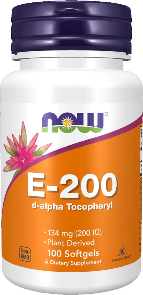Now Foods Vitamine E 200IU D-Alpha Tocopheryl