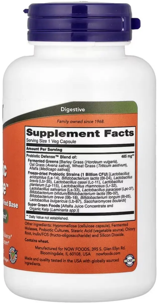 Now Foods Biotic Defense 90 Capsules - 13 Bacteriestammen
