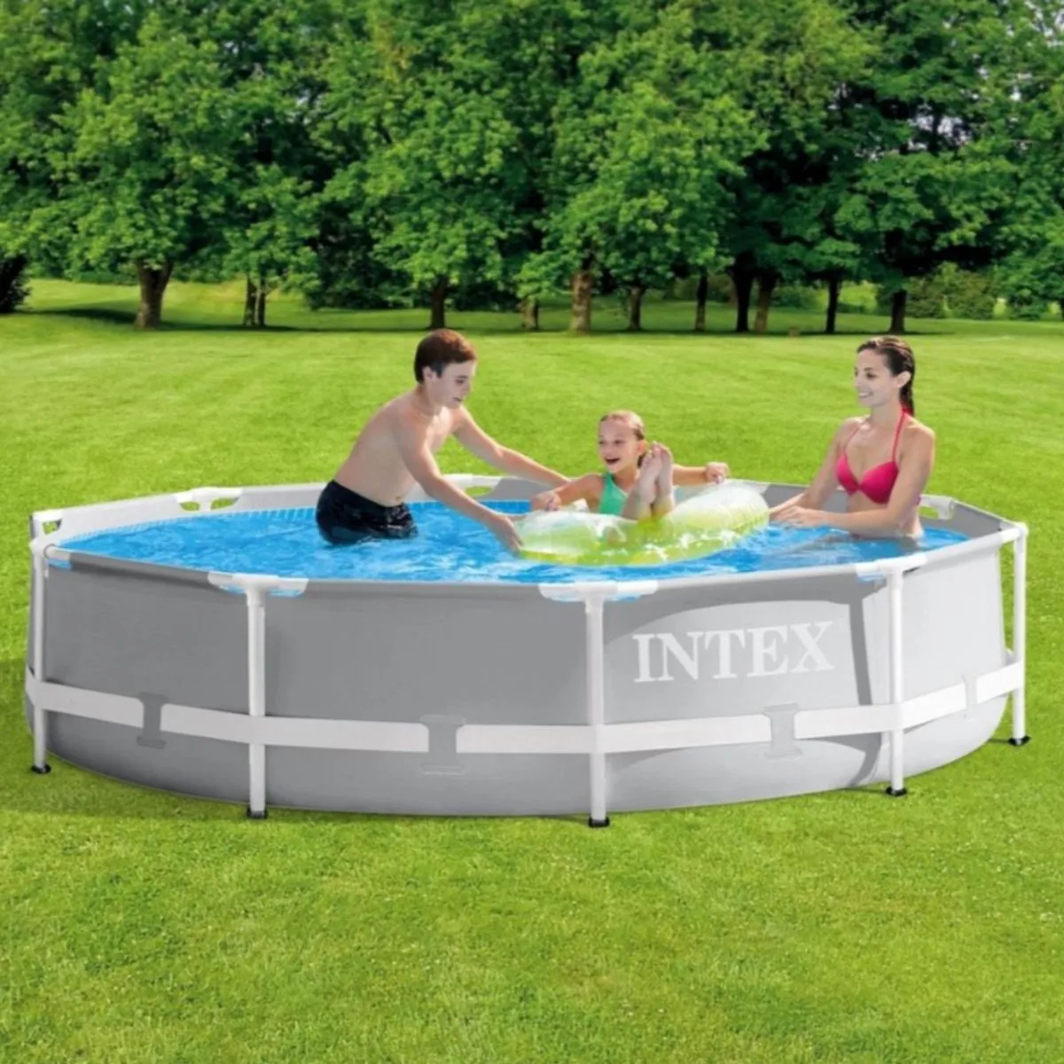 Intex Prism Frame 26700NP Zwembad - 305cm Rond 4.485L - Grijs