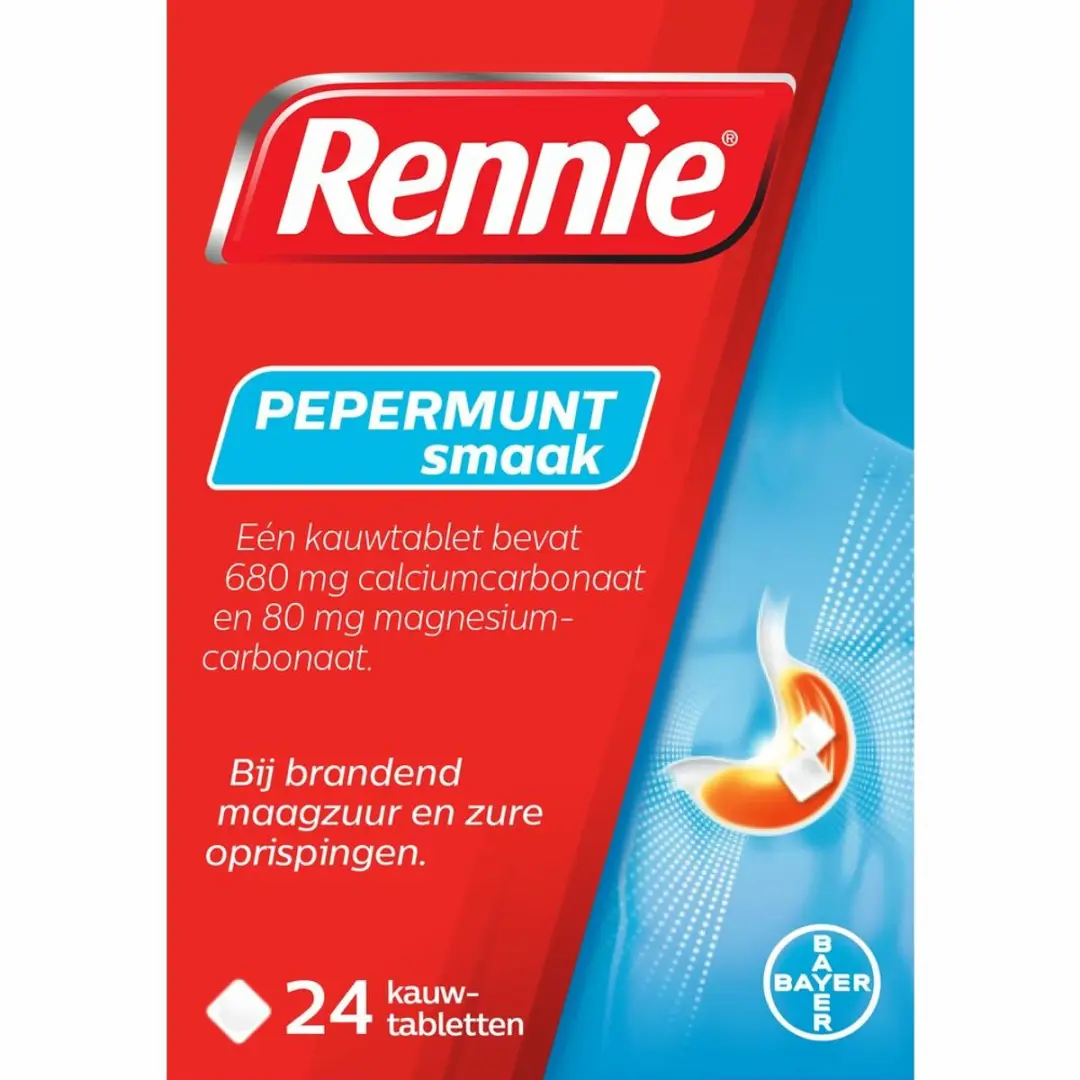 Rennie Pepermunt Kauwtabletten