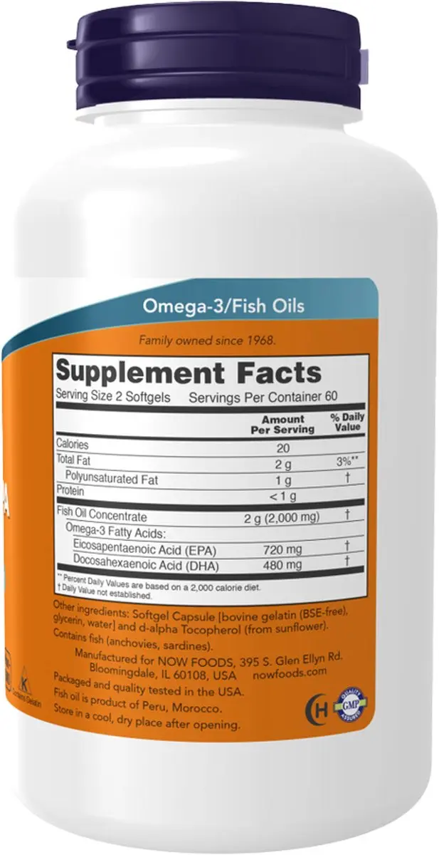 Now Foods Super Omega EPA Visolie - 120 Softgels