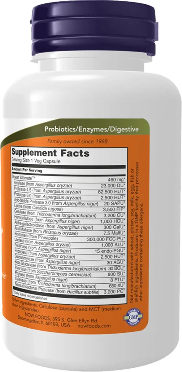 Now Foods Digest Ultimate 120 Capsules