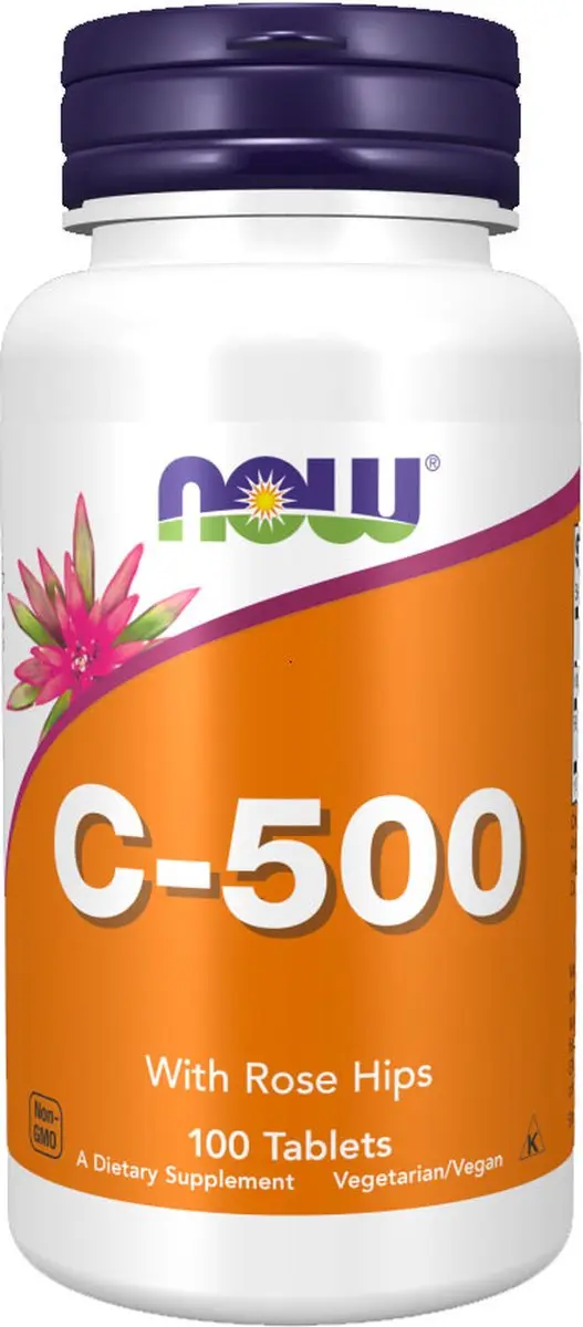 Now Foods Vitamine C-500 met Rozenbottel 100 tabletten