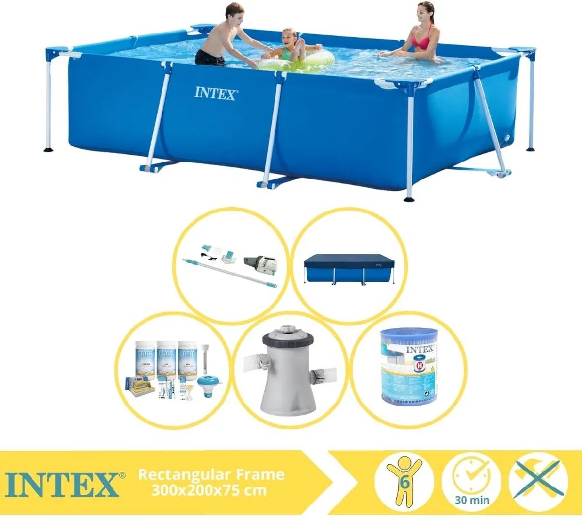 Intex 28272NP Opzetzwembad 300x200x75cm