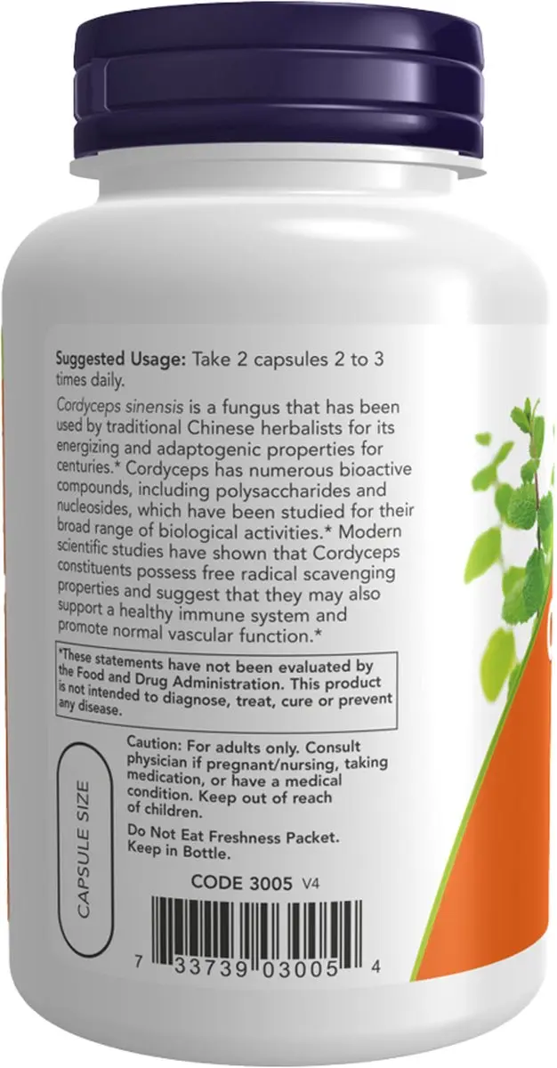 Now Foods Cordyceps 750mg - 90 Capsules