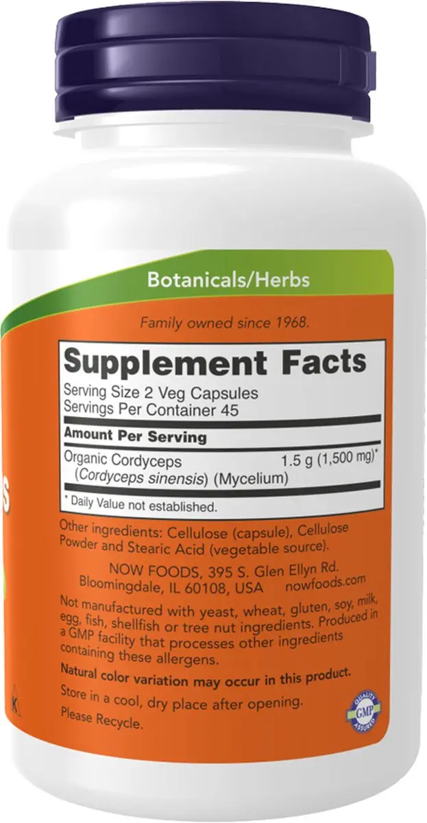 Now Foods Cordyceps 750mg - 90 Capsules