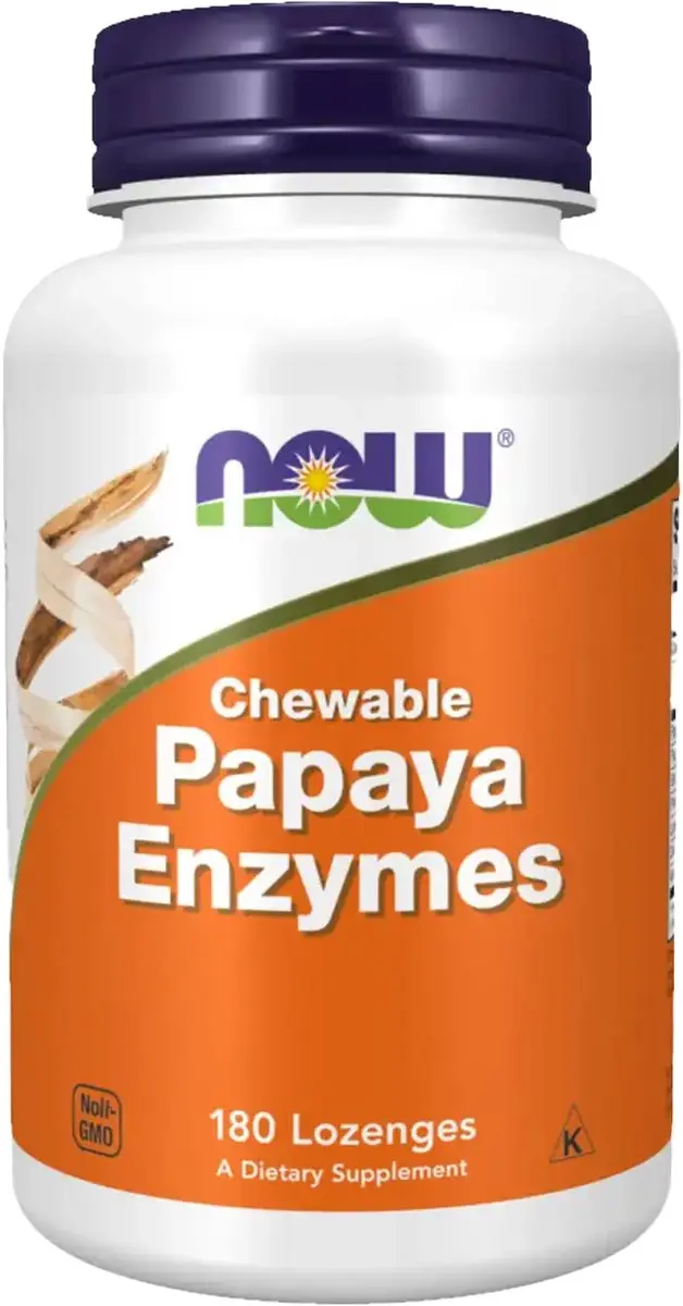 Now Foods Papaya Enzyme Kauwtabletten 180 Stuks