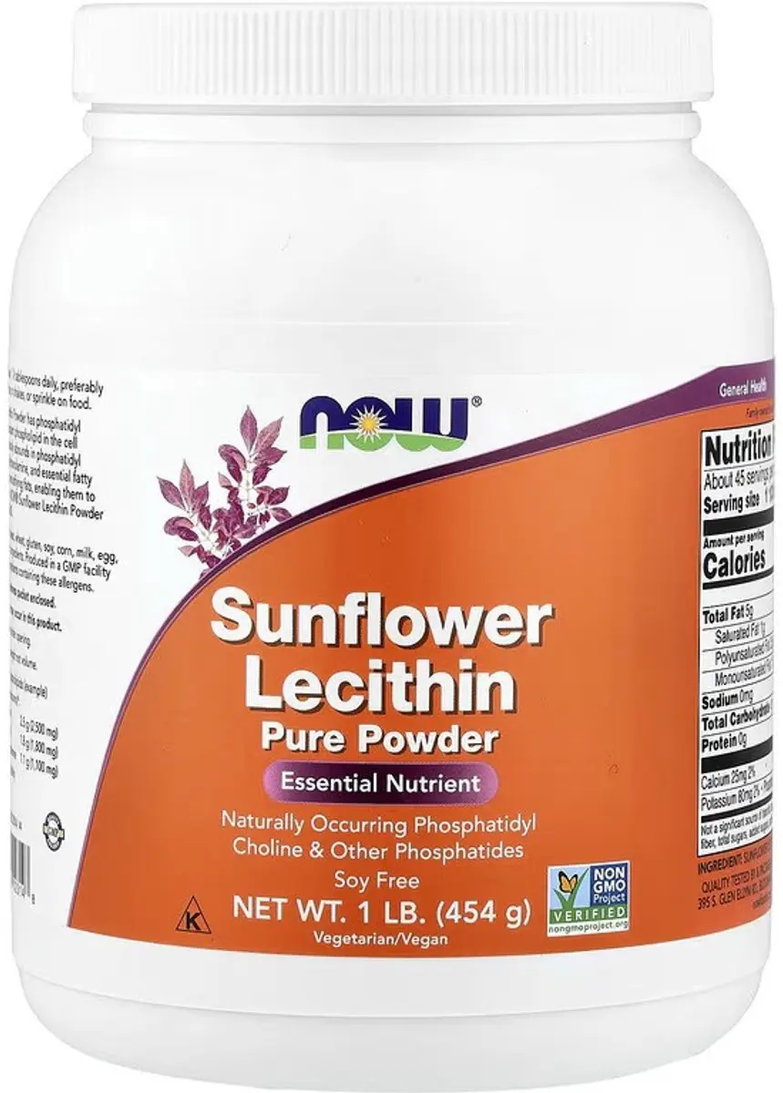 Now Foods Zonnebloem Lecithine Poeder 454g