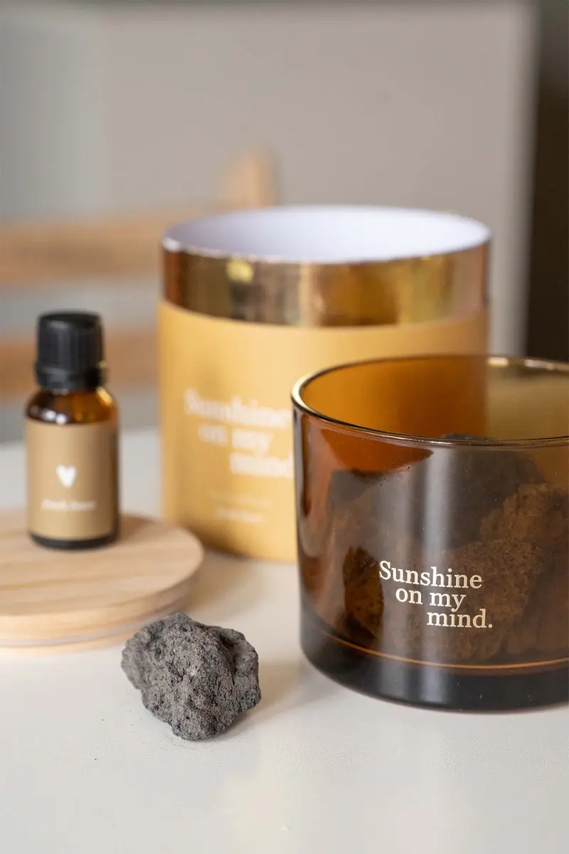 Zusss Lavastenen Sunshine On My Mind Glas Gold