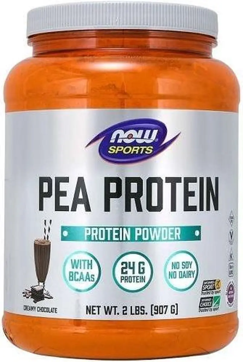Now Foods Pea Protein Poeder 908g - Vanille Toffee