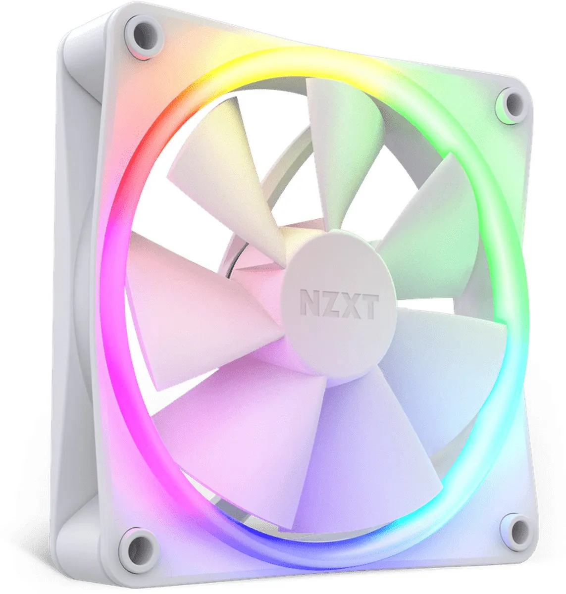 NZXT F140 RGB Duo RF-D14DF-W1 - 2x 140mm Ventilatoren - Wit