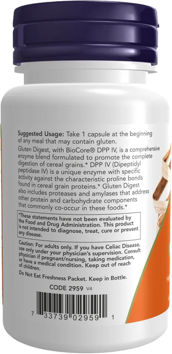 Now Foods Gluten Digest 60 Veg Capsules