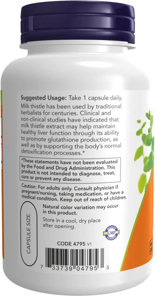 Now Foods Mariadistel 750mg 90 Vcaps