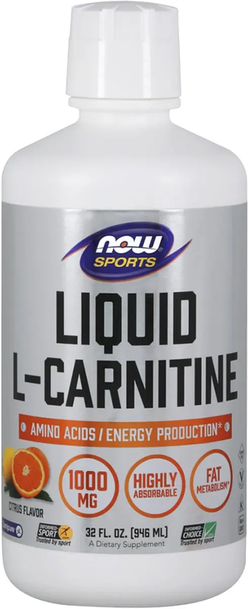 Now Foods Liquid L-Carnitine 1000mg 473ml - Citroen