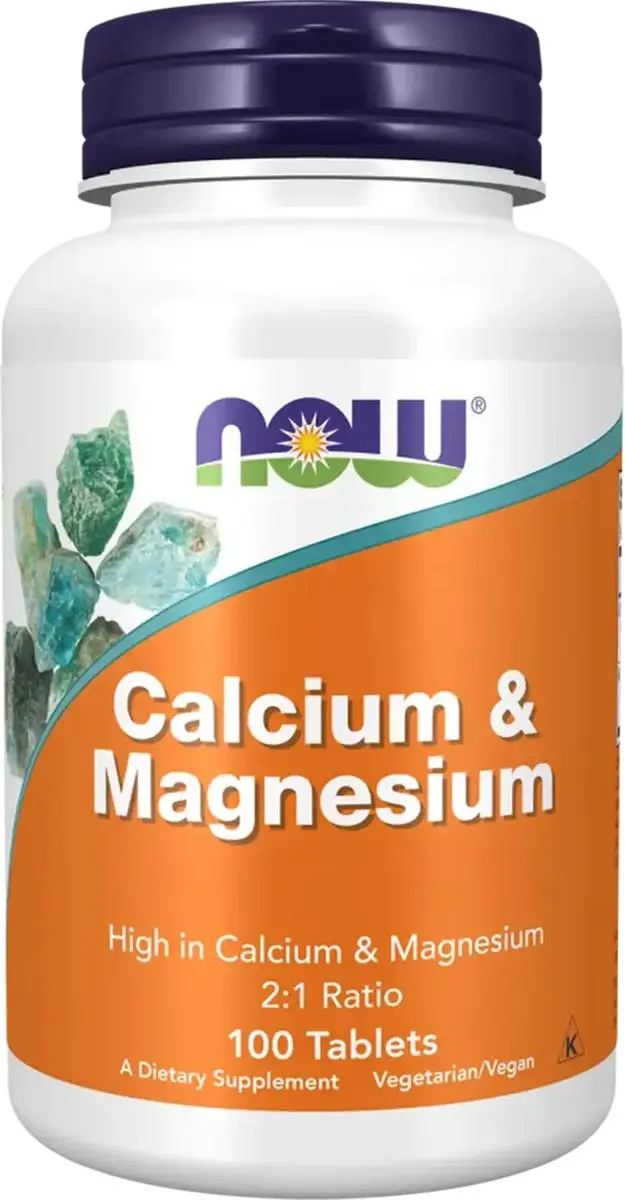 Now Foods Calcium & Magnesium 100 tabletten