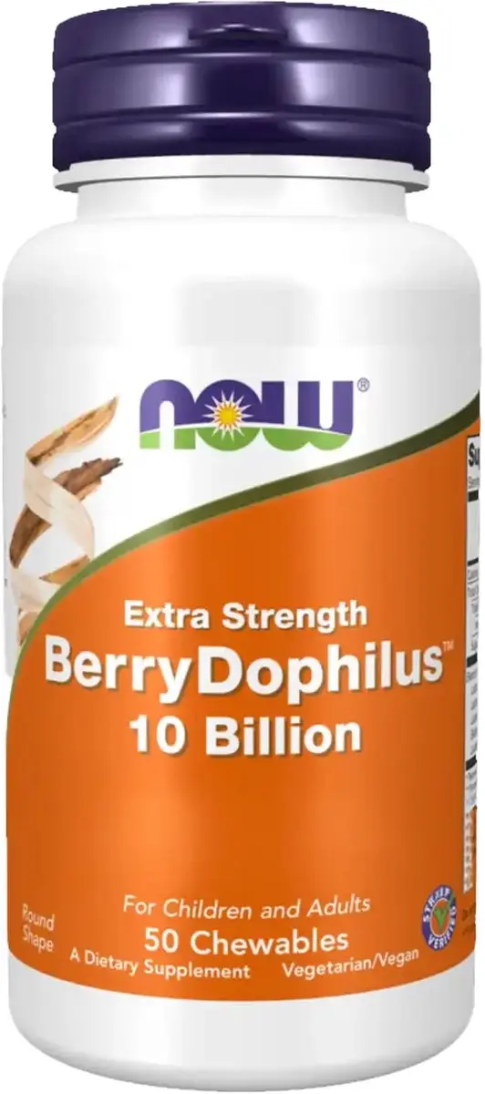 Now Foods BerryDophilus Extra Strength Kauwtabletten
