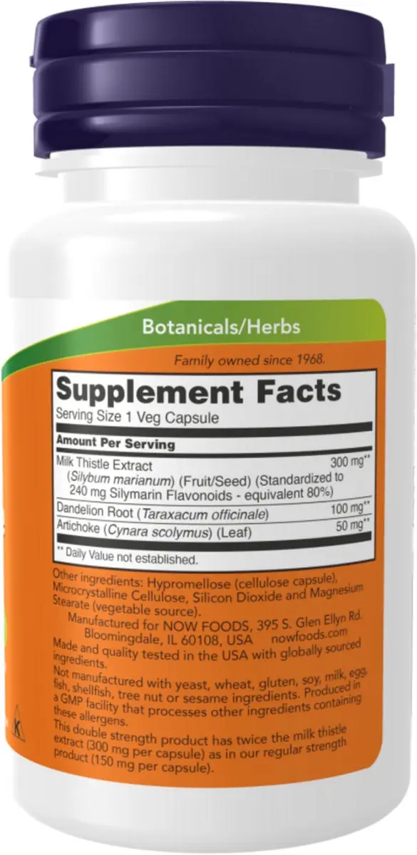 Now Foods Mariadistel 300mg 100 Capsules