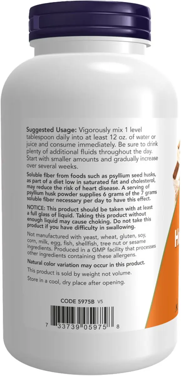 Now Foods Psyllium Husk Poeder 340g
