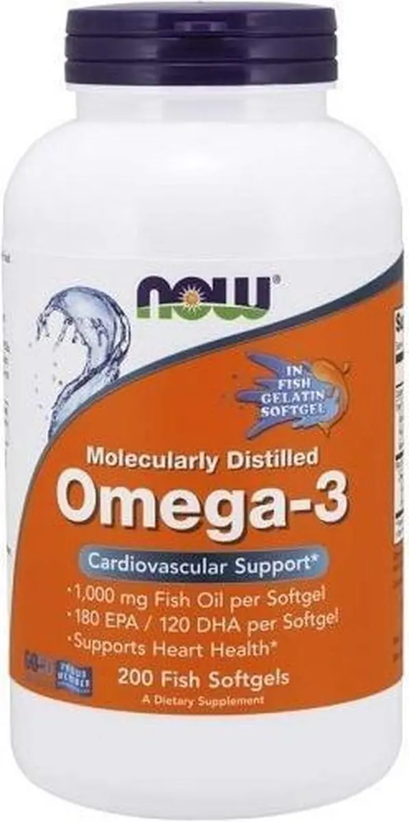 Now Foods Omega-3 Visolie Softgels 200 Stuks