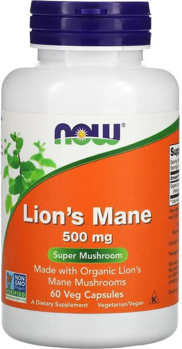 Now Foods Lion's Mane 500mg 60 Vcaps