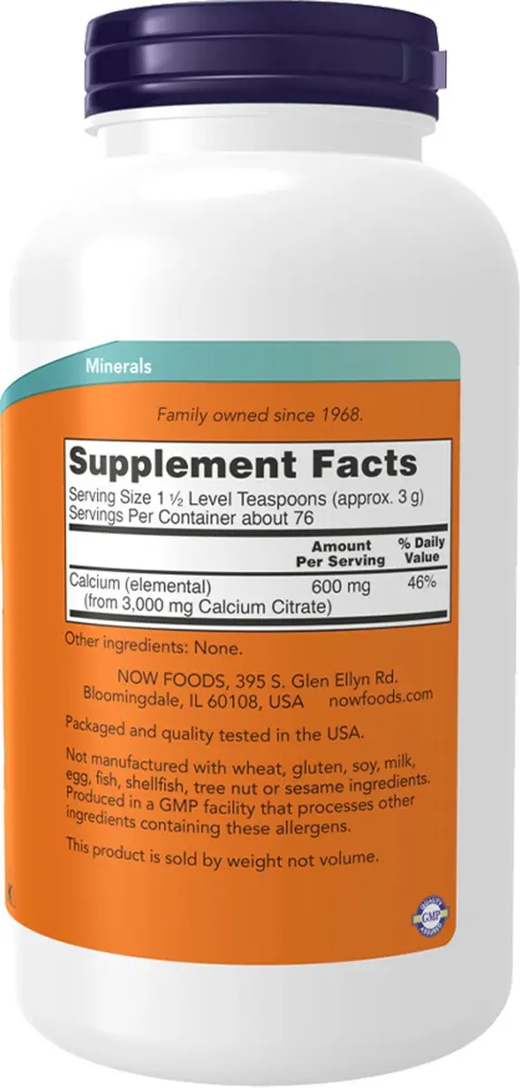 Now Foods Calciumcitraatpoeder 227g