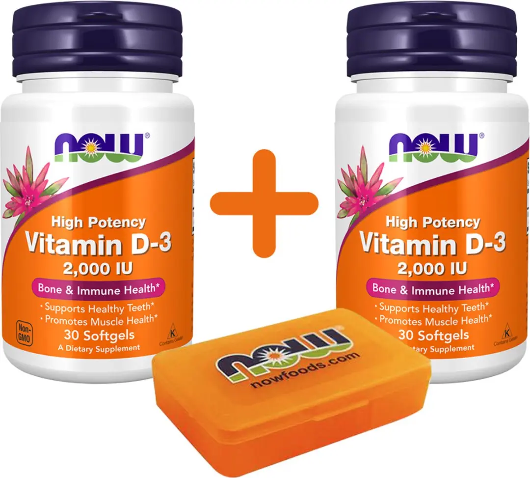 Now Foods Vitamine D-3 2000IU 480 Softgels