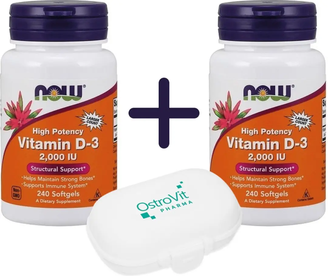 Now Foods Vitamine D-3 2000IU 480 Softgels
