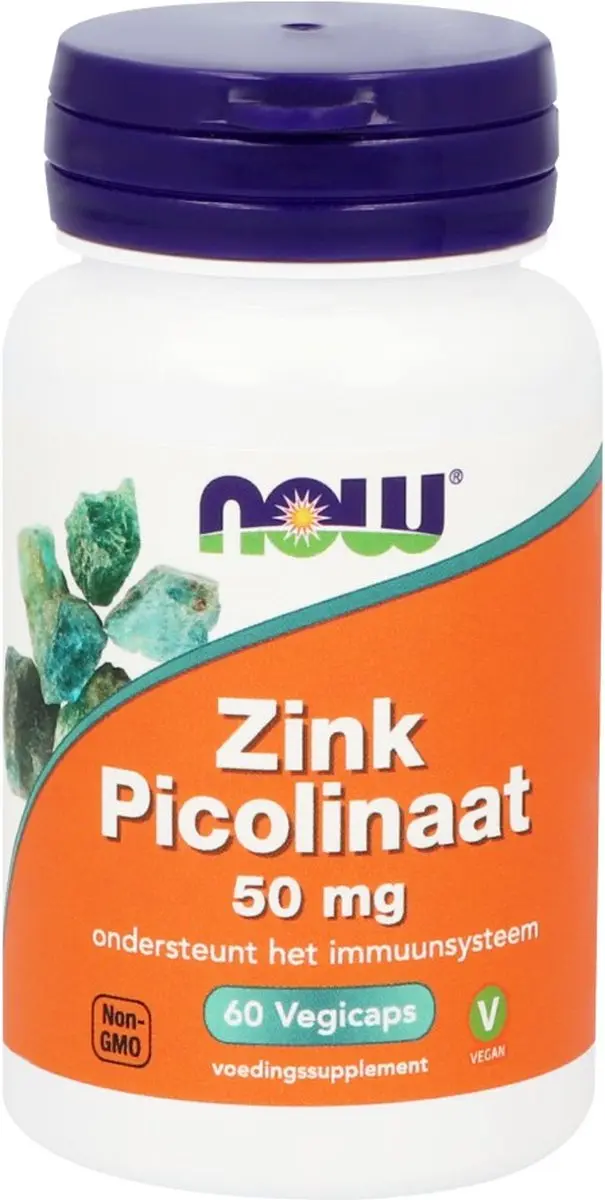 Now Foods Zink Picolinaat 50mg - 60 Vegicaps