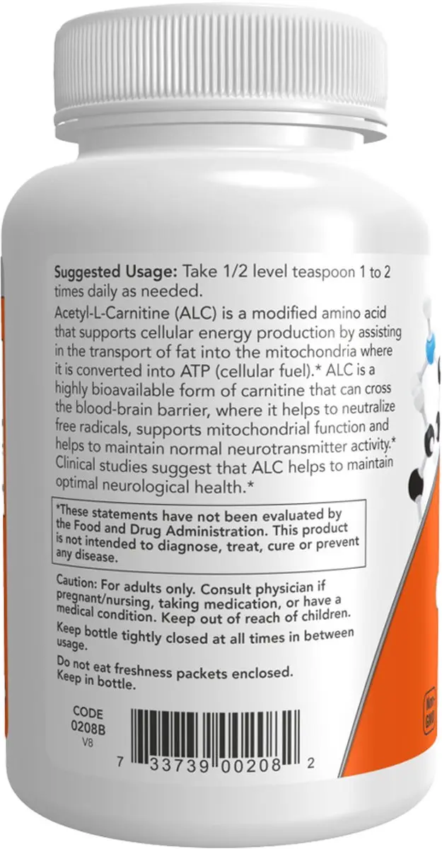 Now Foods Acetyl-L-Carnitine Poeder 85g